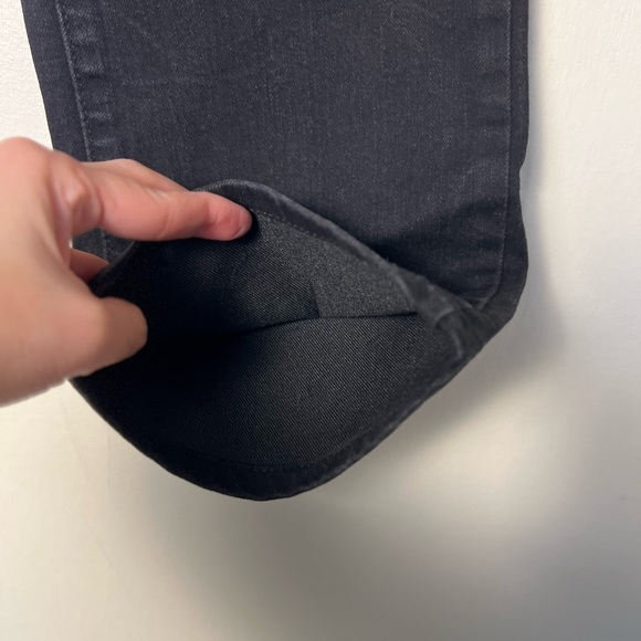 Levis 505 Womens Black Pants 6 Straight Leg Ankle Cropped Jeans Stretch Casual - Picture 14 of 17